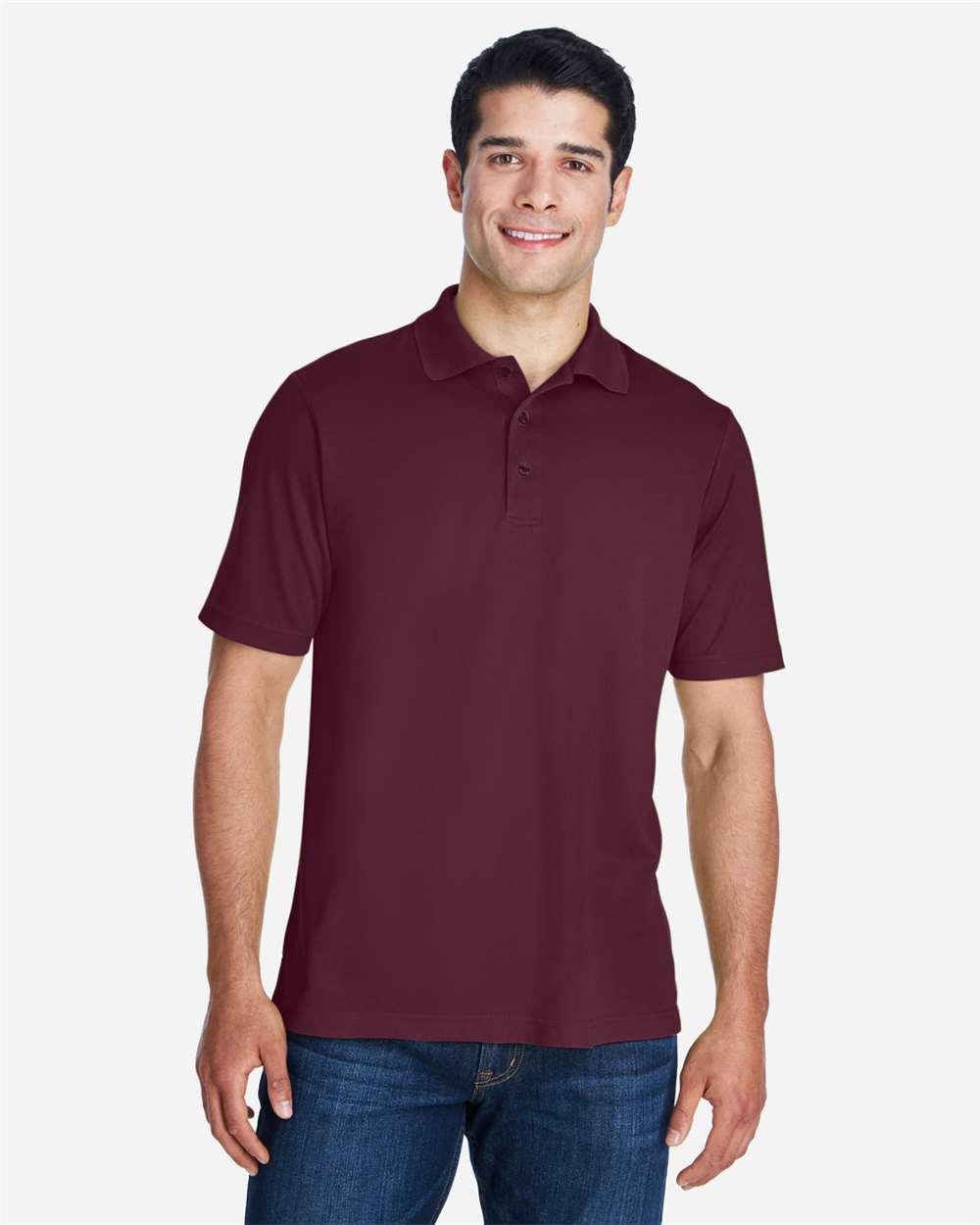 CORE365 88181 Men's Origin Performance Piqué Polo in Burgundy