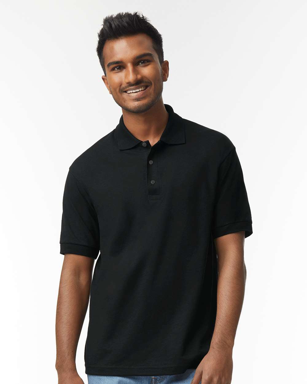 Gildan 8800 Unisex DryBlend® Polo in Black