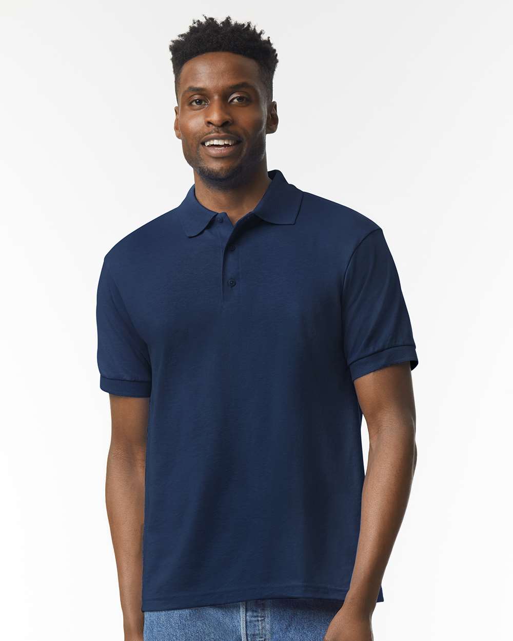 Gildan 8800 Unisex DryBlend® Polo in Navy