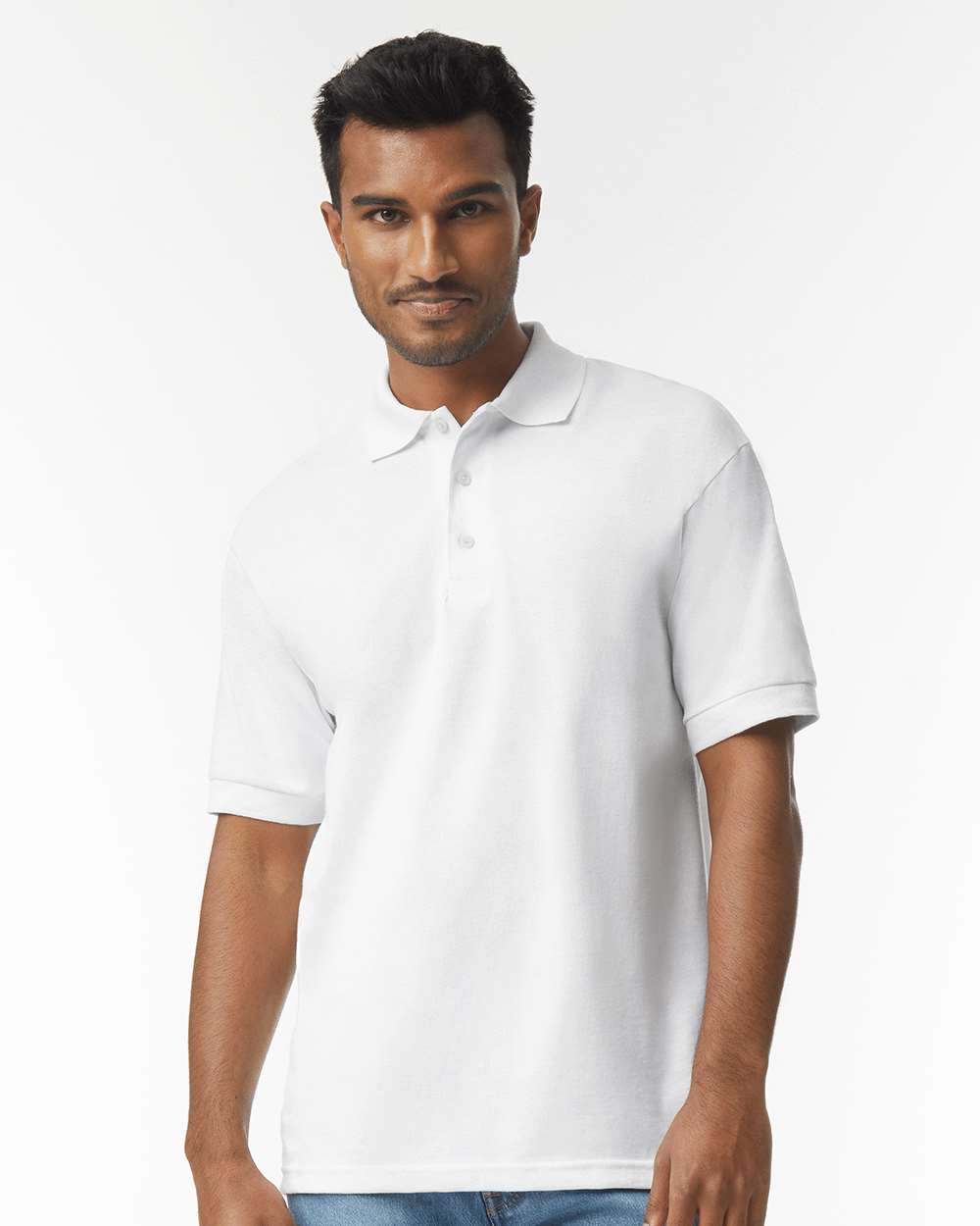 Gildan 8800 Unisex DryBlend® Polo in White