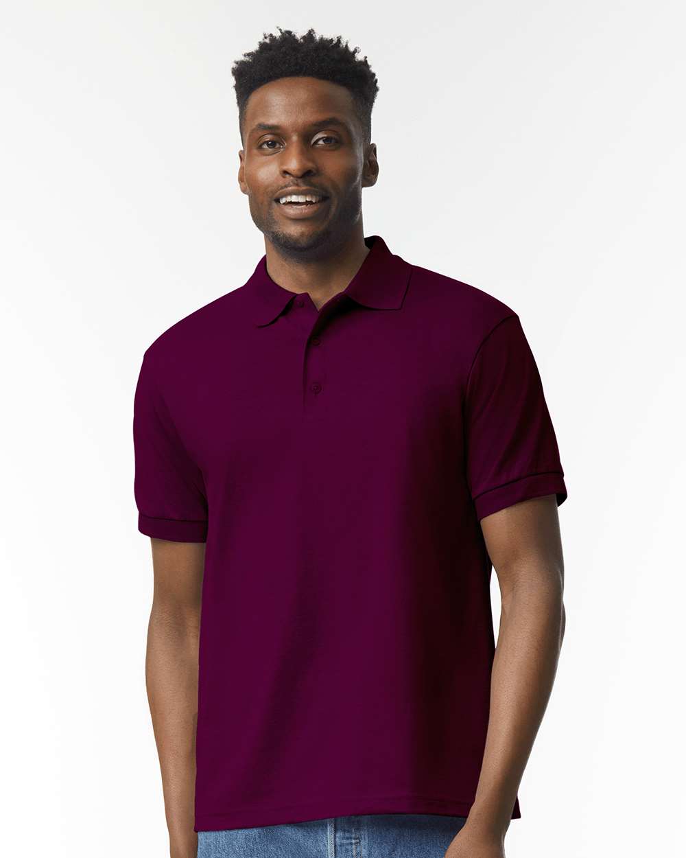Gildan 8800 Unisex DryBlend® Polo in Maroon