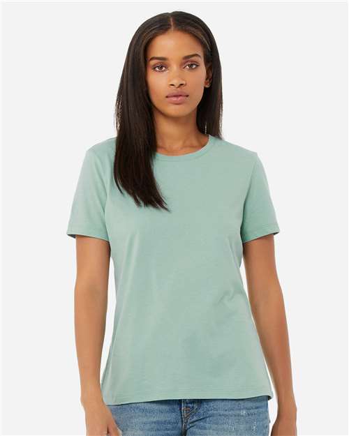 BELLA+CANVAS 6400 Women's Relaxed Jersey Tee - Dusty Blue