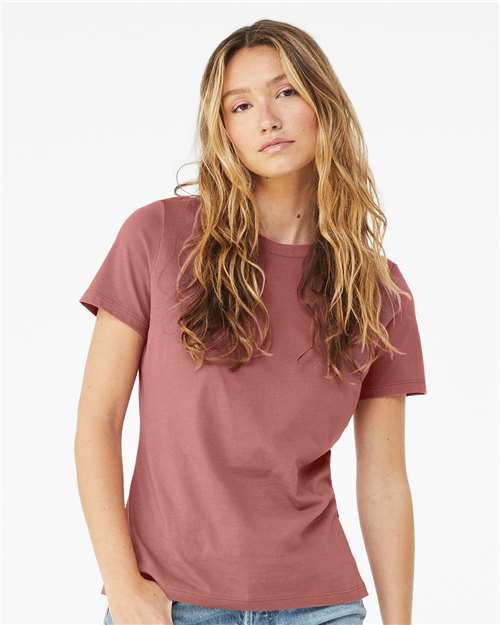 BELLA+CANVAS 6400 Women's Relaxed Jersey Tee - Mauve