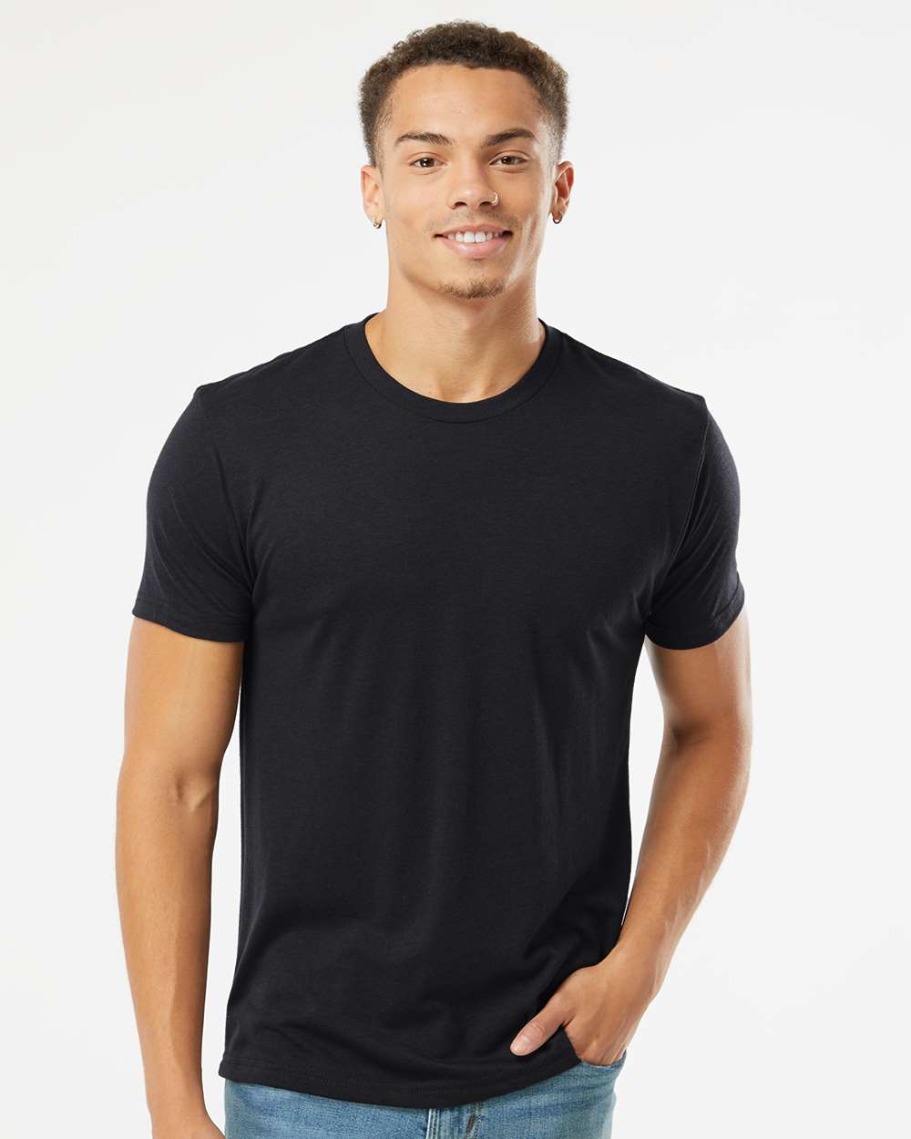 Next Level 6010 Unisex Triblend T-Shirt in Black